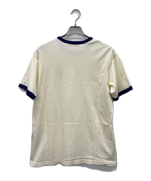 Onitsuka Tiger（オニツカタイガー）Onitsuka Tiger (オニツカタイガー) 半袖カットソー アイボリー サイズ:Lの古着・服飾アイテム