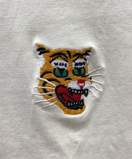 Onitsuka Tiger（オニツカタイガー）Onitsuka Tiger (オニツカタイガー) 半袖カットソー アイボリー サイズ:Lの古着・服飾アイテム