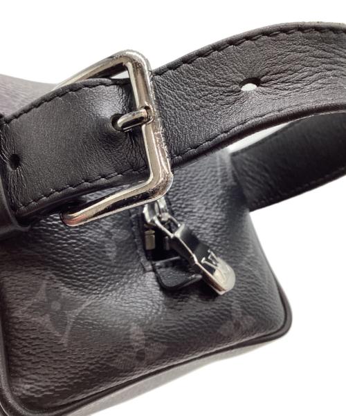 LOUIS VUITTON（ルイ ヴィトン）LOUIS VUITTON (ルイ ヴィトン) LOUIS VUITTON　モノグラム・エクリプス　ロッカー ドップ・キット　セカンドバッグ ブラック×グレーの古着・服飾アイテム