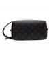 中古・古着 LOUIS VUITTON (ルイ ヴィトン) LOUIS VUITTON　モノグラム・エクリプス　ロッカー ドップ・キット　セカンドバッグ ブラック×グレー：110000円