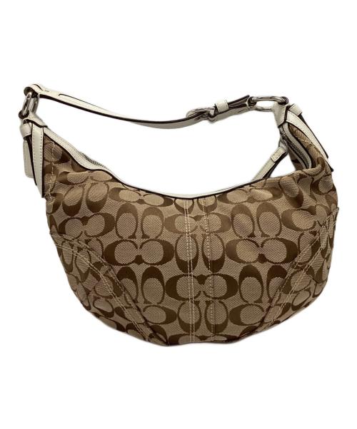 COACH（コーチ）COACH (コーチ) COACH　ワンショルダーバッグ ベージュ×ホワイトの古着・服飾アイテム