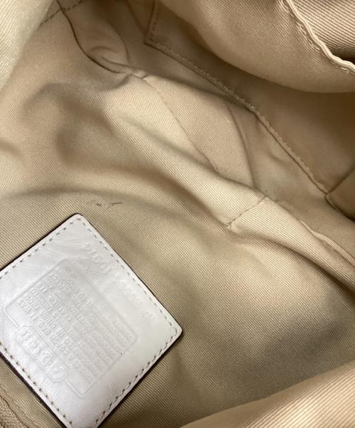 COACH（コーチ）COACH (コーチ) COACH　ワンショルダーバッグ ベージュ×ホワイトの古着・服飾アイテム