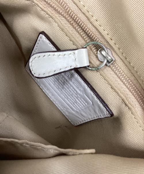 COACH（コーチ）COACH (コーチ) COACH　ワンショルダーバッグ ベージュ×ホワイトの古着・服飾アイテム