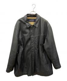 DOCKERS（ドッカーズ）の古着「レザージャケット」｜ブラック