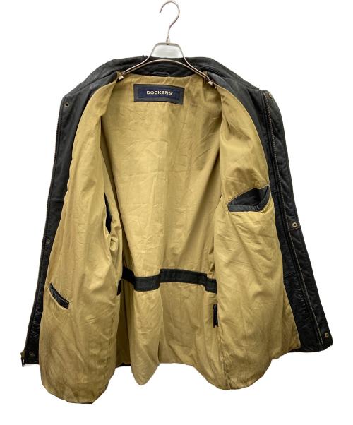 DOCKERS（ドッカーズ）DOCKERS (ドッカーズ) レザージャケット ブラック サイズ:サイズ不明の古着・服飾アイテム