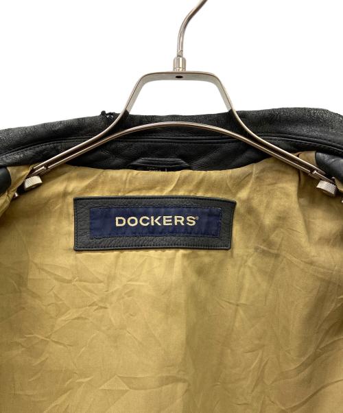 DOCKERS（ドッカーズ）DOCKERS (ドッカーズ) レザージャケット ブラック サイズ:サイズ不明の古着・服飾アイテム