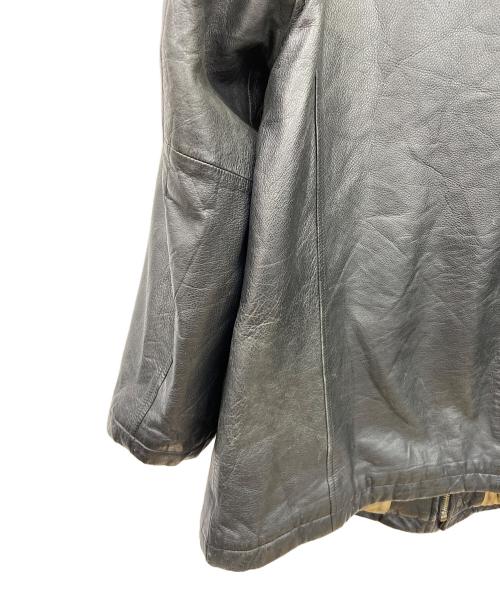 DOCKERS（ドッカーズ）DOCKERS (ドッカーズ) レザージャケット ブラック サイズ:サイズ不明の古着・服飾アイテム