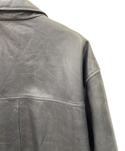 DOCKERS（ドッカーズ）DOCKERS (ドッカーズ) レザージャケット ブラック サイズ:サイズ不明の古着・服飾アイテム