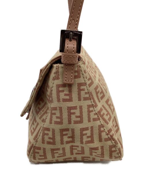 FENDI（フェンディ）FENDI (フェンディ) ズッキーノ ミニマンマバケット ベージュ×ブラウン サイズ:なしの古着・服飾アイテム