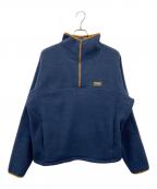 L.L.Beanエルエルビーン）の古着「フリースジャケット」｜ネイビー×ブラウン