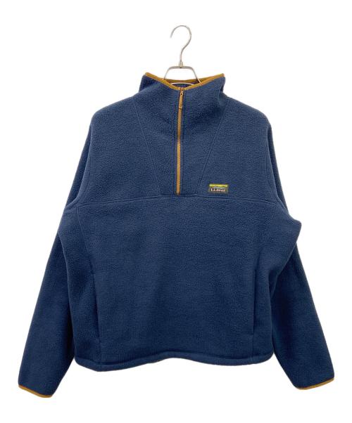 L.L.Bean（エルエルビーン）L.L.Bean (エルエルビーン) フリースジャケット ネイビー×ブラウン サイズ:LGの古着・服飾アイテム
