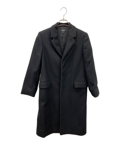 A.P.C.（アーペーセー）A.P.C. (アーペーセー) チェスターコート ブラック サイズ:Ｓの古着・服飾アイテム
