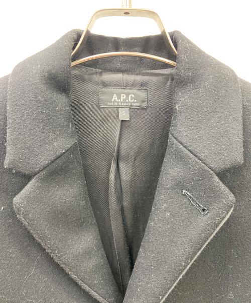 A.P.C.（アーペーセー）A.P.C. (アーペーセー) チェスターコート ブラック サイズ:Ｓの古着・服飾アイテム