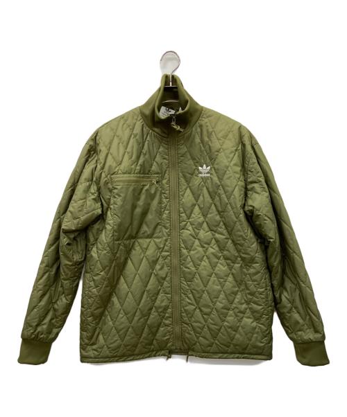 adidas（アディダス）adidas (アディダス) QUILTED AR JACKET グリーン サイズ:Lの古着・服飾アイテム