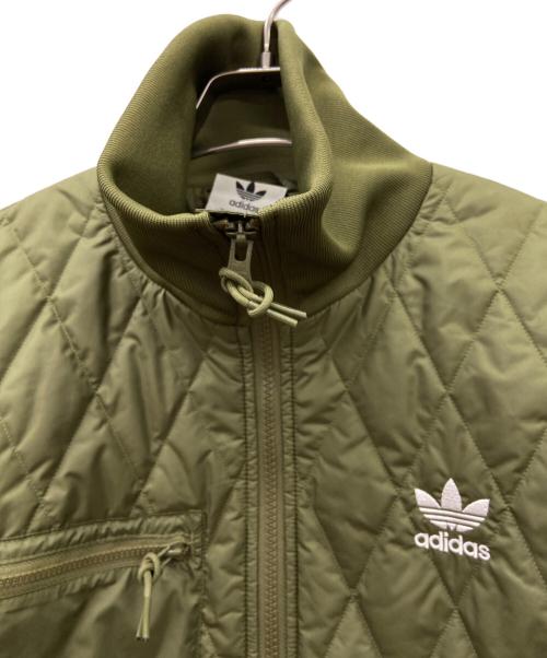 adidas（アディダス）adidas (アディダス) QUILTED AR JACKET グリーン サイズ:Lの古着・服飾アイテム