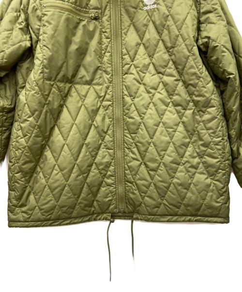 adidas（アディダス）adidas (アディダス) QUILTED AR JACKET グリーン サイズ:Lの古着・服飾アイテム