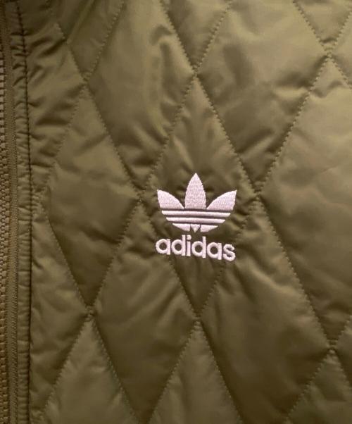 adidas（アディダス）adidas (アディダス) QUILTED AR JACKET グリーン サイズ:Lの古着・服飾アイテム