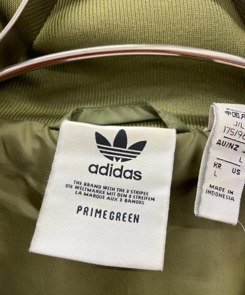 adidas（アディダス）adidas (アディダス) QUILTED AR JACKET グリーン サイズ:Lの古着・服飾アイテム