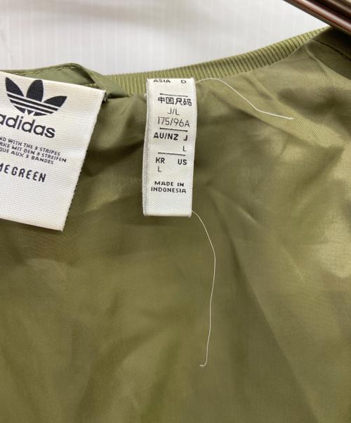 adidas（アディダス）adidas (アディダス) QUILTED AR JACKET グリーン サイズ:Lの古着・服飾アイテム