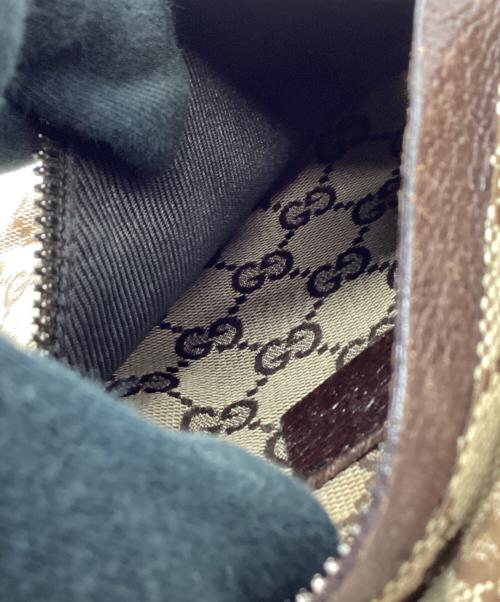 GUCCI（グッチ）GUCCI (グッチ) GUCCI    GGキャンバス   　ウエストポーチ ベージュ×ブラウンの古着・服飾アイテム