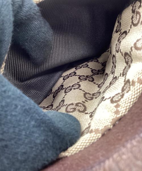 GUCCI（グッチ）GUCCI (グッチ) GUCCI    GGキャンバス   　ウエストポーチ ベージュ×ブラウンの古着・服飾アイテム
