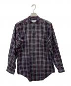 Burberry'sバーバリーズ）の古着「Burberry's長袖シャツ」｜ネイビー×レッド