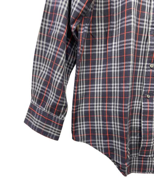 Burberry's（バーバリーズ）Burberry's (バーバリーズ) Burberry's長袖シャツ ネイビー×レッド サイズ:なしの古着・服飾アイテム
