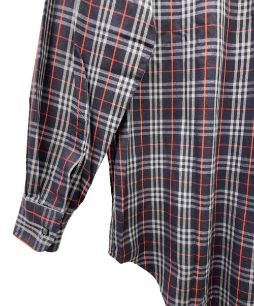 Burberry's（バーバリーズ）Burberry's (バーバリーズ) Burberry's長袖シャツ ネイビー×レッド サイズ:なしの古着・服飾アイテム