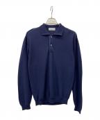 Christian Dior MONSIEURクリスチャンディオールムッシュ）の古着「Christian Dior MONSIEUR薄手ニット」｜ネイビー
