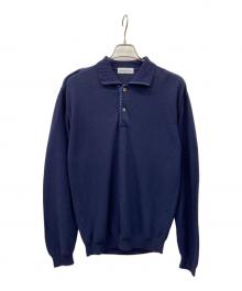 Christian Dior MONSIEUR（クリスチャンディオールムッシュ）の古着「Christian Dior MONSIEUR薄手ニット」｜ネイビー