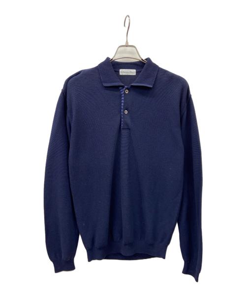Christian Dior MONSIEUR（クリスチャンディオールムッシュ）Christian Dior MONSIEUR (クリスチャンディオールムッシュ) Christian Dior MONSIEUR薄手ニット ネイビー サイズ:Mの古着・服飾アイテム