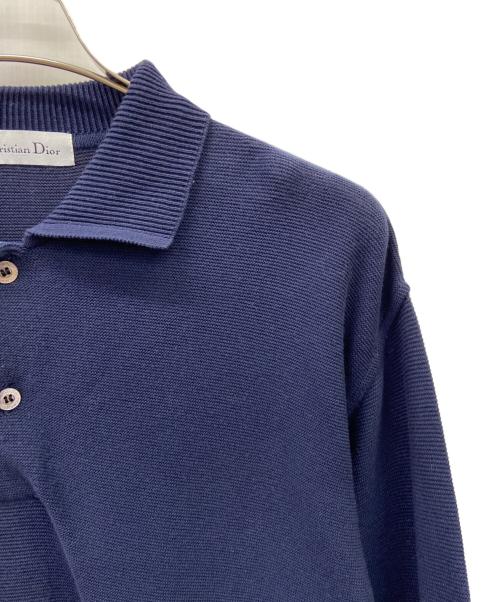 Christian Dior MONSIEUR（クリスチャンディオールムッシュ）Christian Dior MONSIEUR (クリスチャンディオールムッシュ) Christian Dior MONSIEUR薄手ニット ネイビー サイズ:Mの古着・服飾アイテム