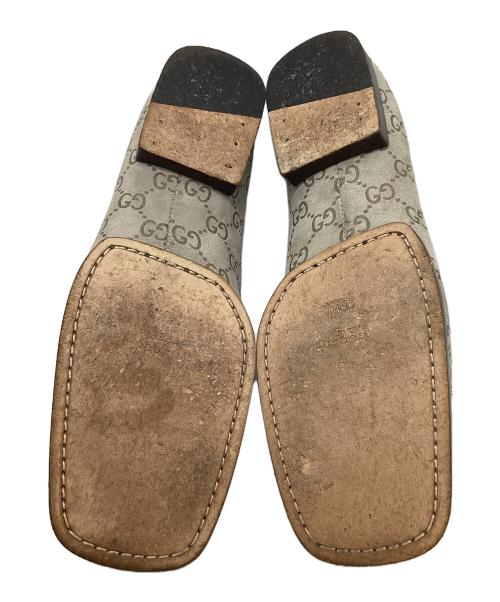 GUCCI（グッチ）GUCCI (グッチ) フラットパンプス ベージュ×ブラウン サイズ:36 1/2の古着・服飾アイテム