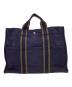 HERMES（エルメス）の古着「HERMES　フールトゥＭＭ　トートバッグ」｜ネイビー×グリーン