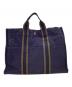 HERMES (エルメス) HERMES　フールトゥＭＭ　トートバッグ ネイビー×グリーン：18000円