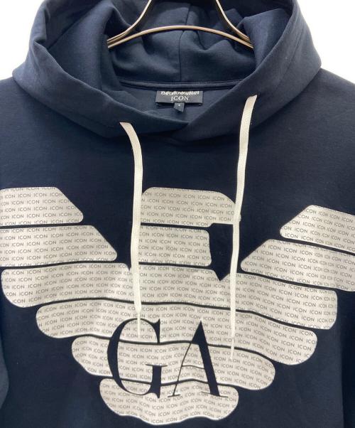 EMPORIO ARMANI（エンポリオ アルマーニ）EMPORIO ARMANI (エンポリオ アルマーニ) EMPORIO ARMANIパーカー ブラック サイズ:Ｓの古着・服飾アイテム