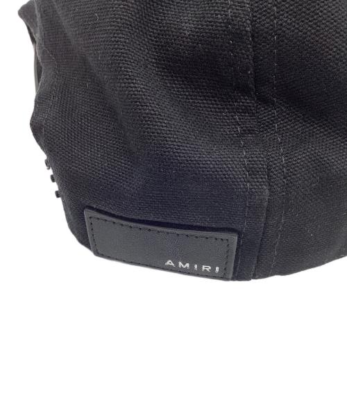 AMIRI（アミリ）AMIRI (アミリ) ロゴベースボールキャップ ブラック×ホワイトの古着・服飾アイテム