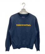 thisisneverthatディスイズネバーザット）の古着「ロゴスウェット」｜ネイビー×イエロー