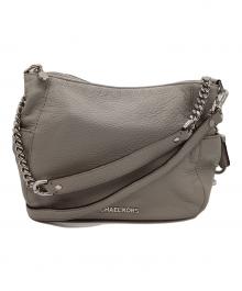MICHAEL KORS（マイケルコース）の古着「MICHAEL KORS　チャンドラー ミディアム コンバーチブル 　ショルダーバッグ」｜グレー×シルバー