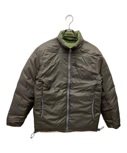 Eddie Bauer（エディーバウアー）Eddie Bauer (エディーバウアー) Eddie Bauer　ダウンジャケット オリーブ×グレー サイズ:Sの古着・服飾アイテム