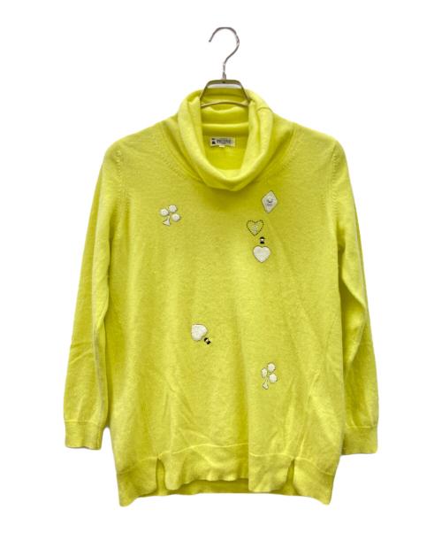 studio picone（スタジオ ピッコーネ）STUDIO PICONE (スタジオ ピッコーネ) STUDIO PICONE薄手ニット イエロー サイズ:SIZE40の古着・服飾アイテム