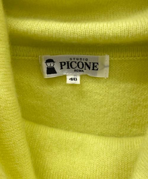 studio picone（スタジオ ピッコーネ）STUDIO PICONE (スタジオ ピッコーネ) STUDIO PICONE薄手ニット イエロー サイズ:SIZE40の古着・服飾アイテム