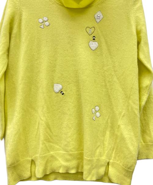 studio picone（スタジオ ピッコーネ）STUDIO PICONE (スタジオ ピッコーネ) STUDIO PICONE薄手ニット イエロー サイズ:SIZE40の古着・服飾アイテム