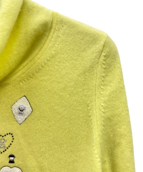 studio picone（スタジオ ピッコーネ）STUDIO PICONE (スタジオ ピッコーネ) STUDIO PICONE薄手ニット イエロー サイズ:SIZE40の古着・服飾アイテム