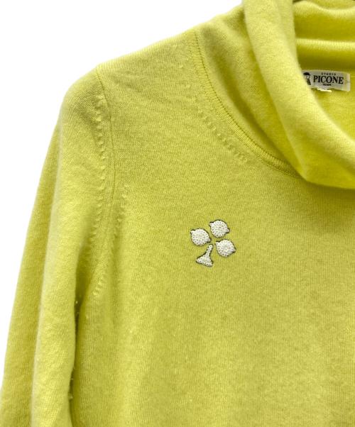 studio picone（スタジオ ピッコーネ）STUDIO PICONE (スタジオ ピッコーネ) STUDIO PICONE薄手ニット イエロー サイズ:SIZE40の古着・服飾アイテム