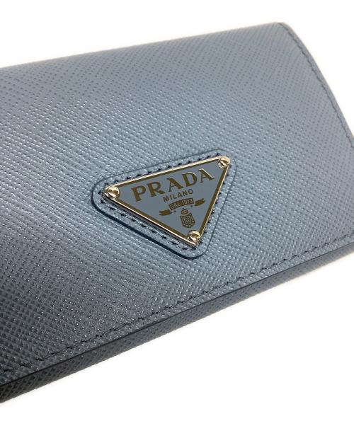 PRADA（プラダ）PRADA (プラダ) カードケース スカイブルーの古着・服飾アイテム