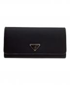 PRADAプラダ）の古着「PRADA　長財布」｜ブラック