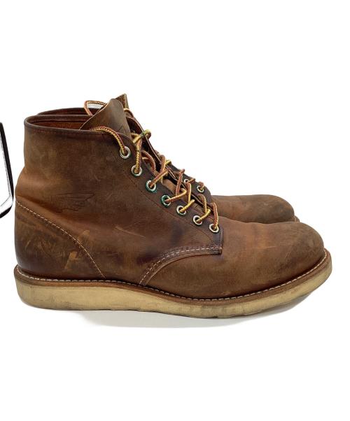 RED WING（レッドウィング）RED WING (レッドウィング) 6-inch Classic Round ブラウン×ホワイト サイズ:US9の古着・服飾アイテム