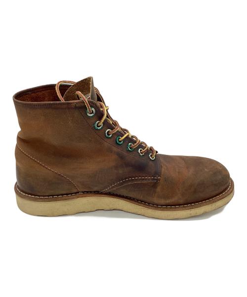 RED WING（レッドウィング）RED WING (レッドウィング) 6-inch Classic Round ブラウン×ホワイト サイズ:US9の古着・服飾アイテム