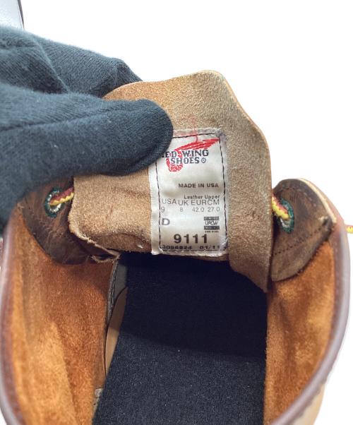 RED WING（レッドウィング）RED WING (レッドウィング) 6-inch Classic Round ブラウン×ホワイト サイズ:US9の古着・服飾アイテム